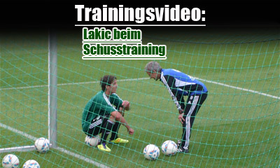 Lakic beim Schusstraining