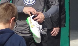 Objekt der Begierde: Die Schuhe der Spieler.