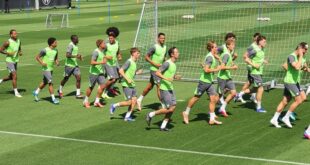 Die Mannschaft des VfL Wolfsburg beim Training. Foto: Normen Scholz/Wolfsblog